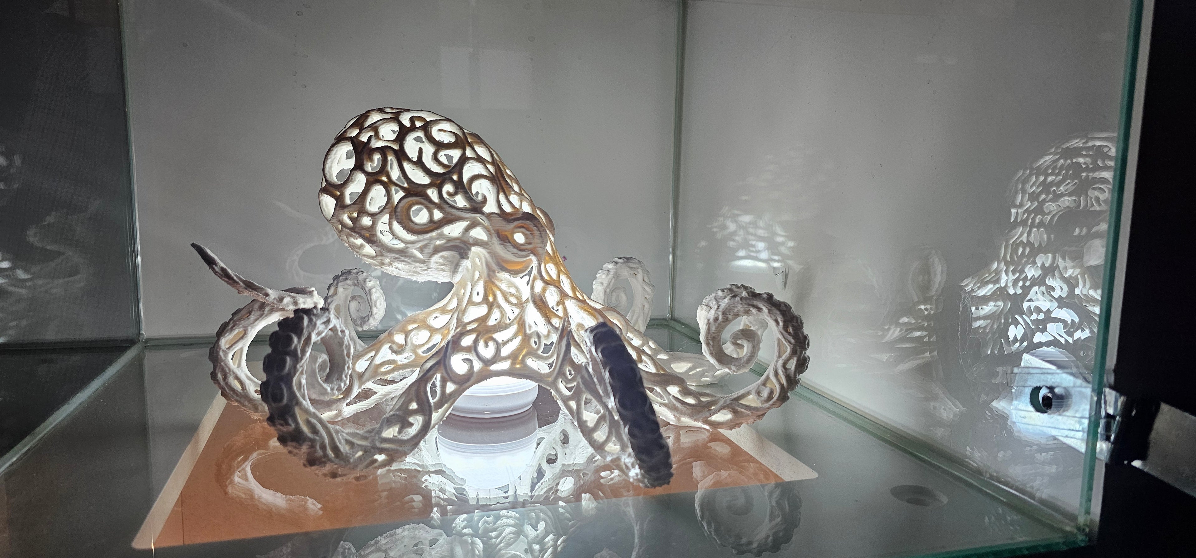 Voronoi Lattice Octopus Art Sculpture (354mm)