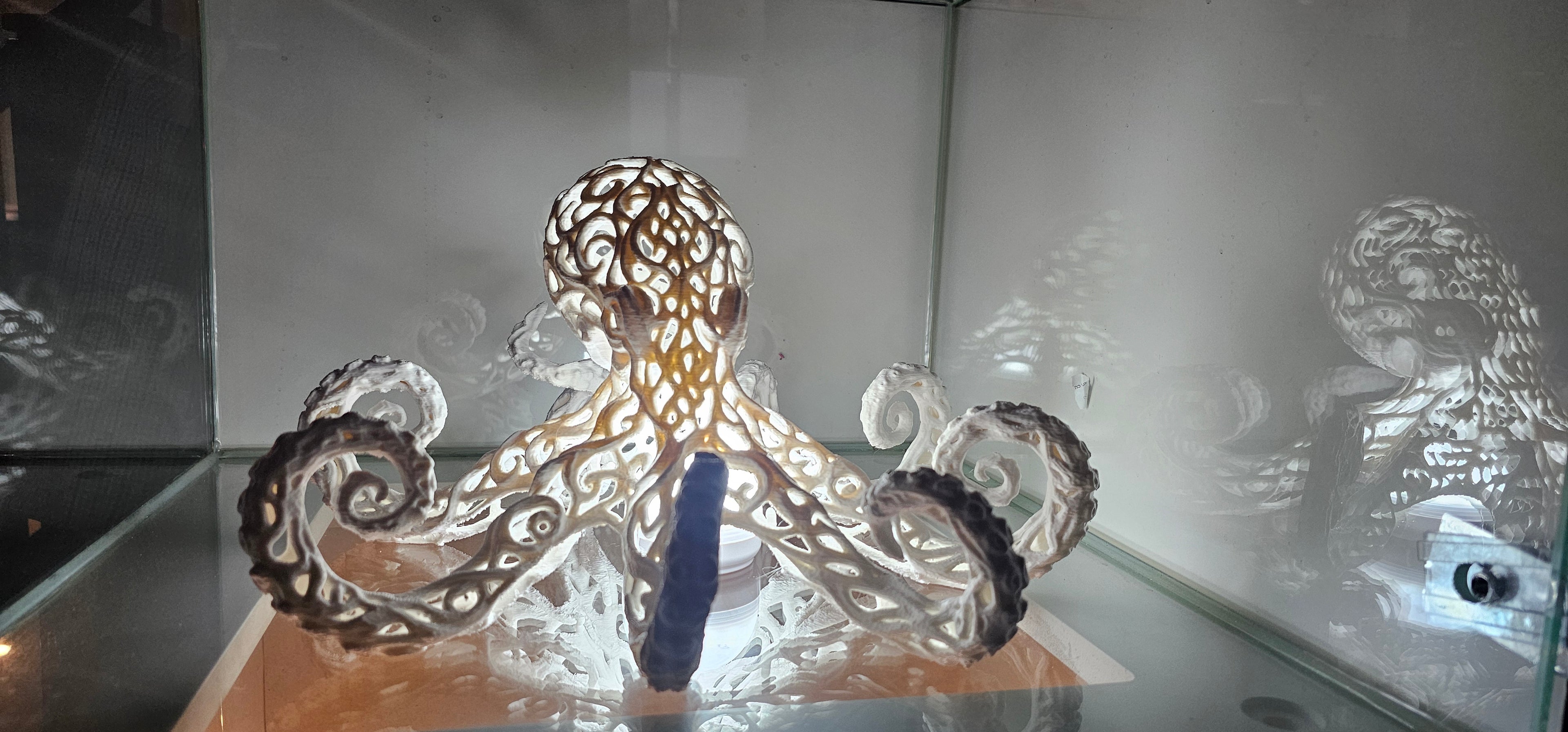 Voronoi Lattice Octopus Art Sculpture (354mm)